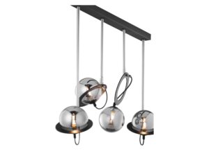 Miniaturka 4 - Lampa wisząca Planet czarna z niklem, drugie ujęcie
