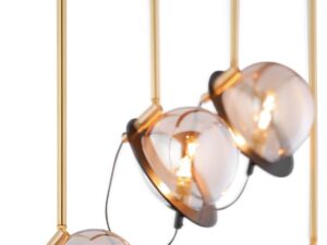 Miniaturka 3 - Lampa Planet 4-punktowa złoto-czarna w aranżacji