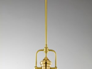 Miniaturka 4 - Lampa Platino z mosiężnym stelażem i zielonym kloszem, drugie ujęcie