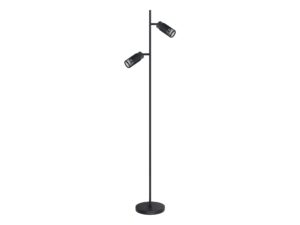 Miniaturka 4 - Lampa podłogowa Amilina czarna z dwoma reflektorami GU10