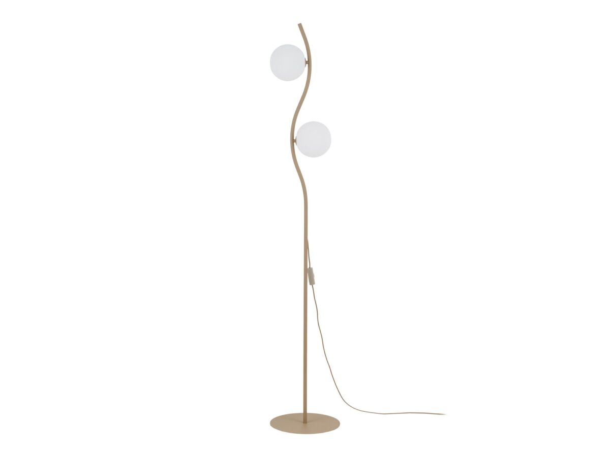 Lampa podłogowa Ancona 2-punktowa piaskowy beż 169 cm