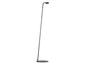 Miniaturka 5 - Lampa podłogowa Bar w czarnym kolorze na białym tle