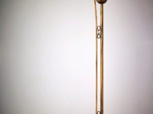 Miniaturka 2 - Lampa podłogowa Bolero w kolorze czarnym i złotym patynowanym – ujęcie 2