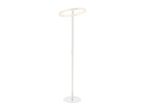 Miniaturka 2 - Biała lampa Ciravon – ukośny widok obręczy LED