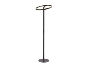 Miniaturka 3 - Czarna lampa Ciravon – obręcz LED pod kątem