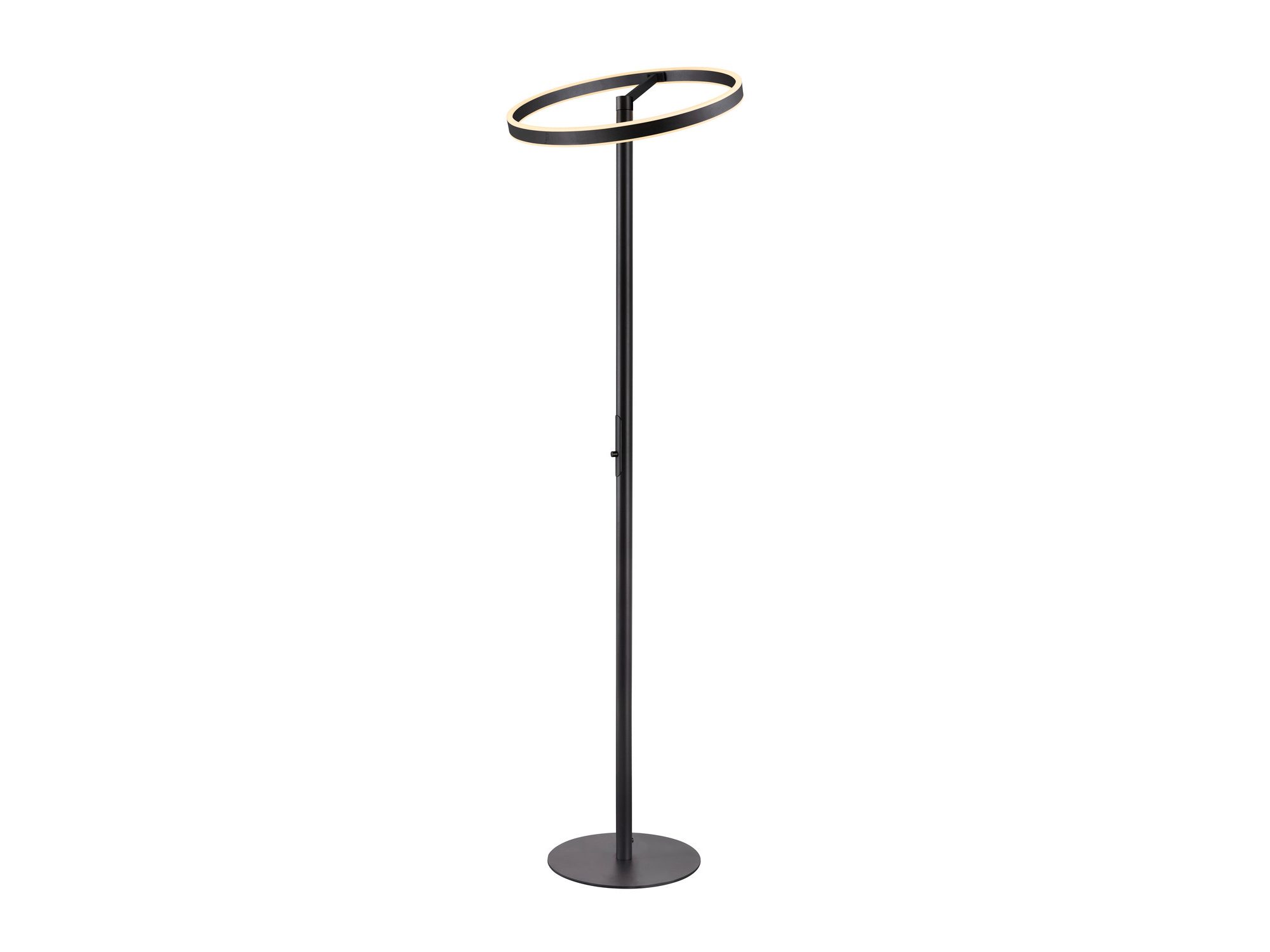 Czarna lampa One Straight FL – obręcz LED pod kątem