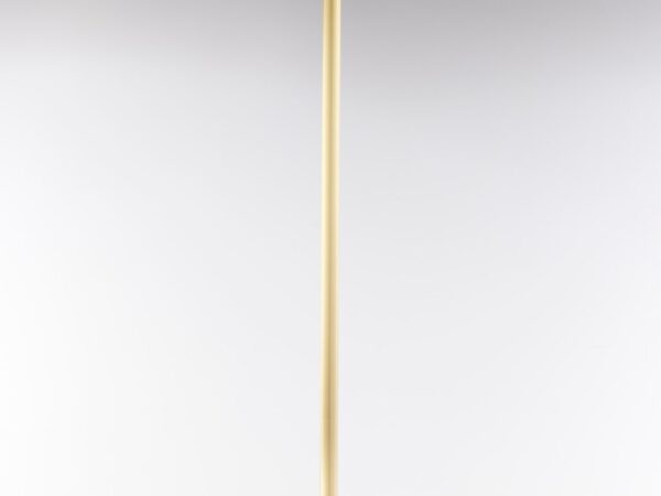 Lampa podłogowa Classic z jasnym stożkowym kloszem, pełny widok