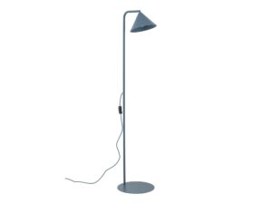 Miniaturka 8 - Granatowa lampa podłogowa Cono na białym tle