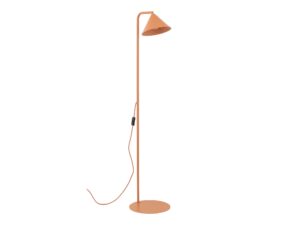 Miniaturka 6 - Łososiowa lampa podłogowa Cono na białym tle