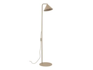 Miniaturka 4 - Lampa podłogowa Cono w piaskowym beżu na białym tle