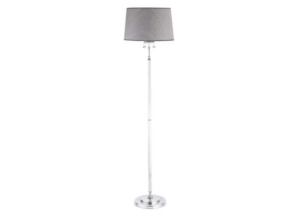Lampa podłogowa Egida 3-punktowa z abażurami, 166 cm, chrom
