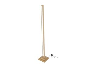 Miniaturka 2 - Lampa stojąca Fenatino w kolorze buk i srebrnym, widok pod kątem