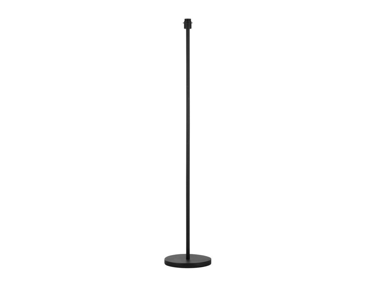 Lampa podłogowa Fenda E27 145 cm czarna bez abażuru