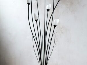 Miniaturka 4 - Lampa podłogowa Gloriosa 9-punktowa, czarny mat i biały, ujęcie 4