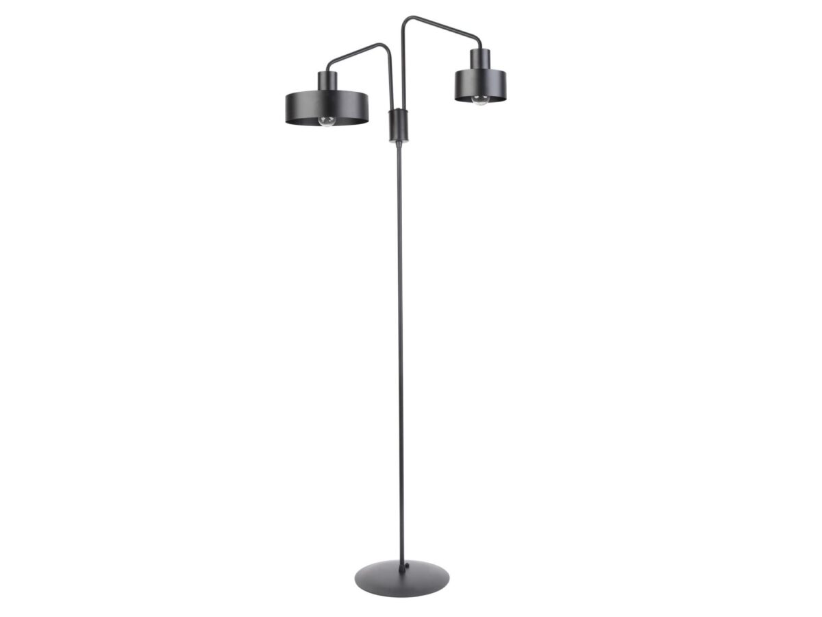 Lampa podłogowa Jumbo 2-punktowa E27 z metalowymi kloszami