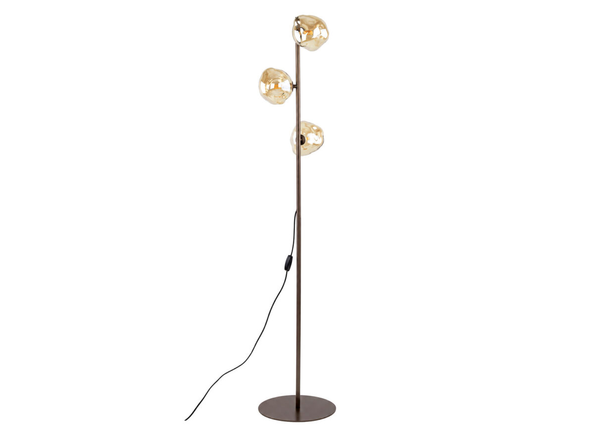 Lampa podłogowa Lava 3-punktowa G9 ze szklanymi kloszami