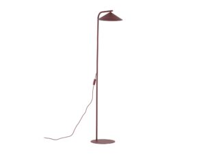 Miniaturka 6 - Lampa podłogowa Lume bordowa ze stożkowym kloszem, grafika producenta