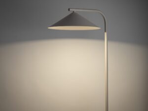 Miniaturka 4 - Lampa podłogowa Lume kaszmirowa w jasnej aranżacji wnętrza
