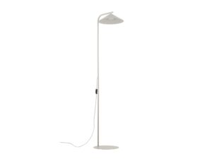 Miniaturka 1 - Lampa podłogowa Lume w kolorze kaszmir ze stożkowym kloszem, grafika producenta