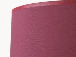 Miniaturka 23 - Lampa podłogowa Narello 140 cm burgund / naturalne drewno – faktura abażuru