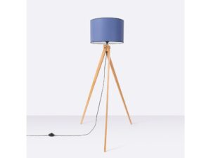Miniaturka 29 - Lampa podłogowa Narello 140 cm granatowy / naturalne drewno we wnętrzu