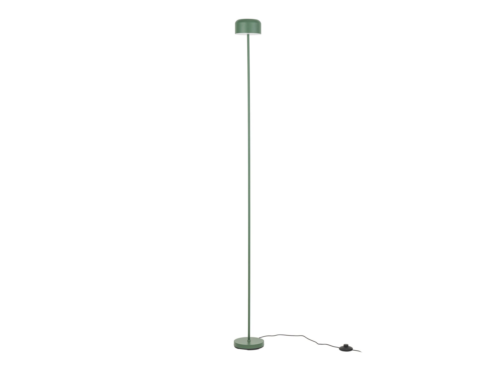 Lampa podłogowa Noa zielona LED z metalowym stelażem
