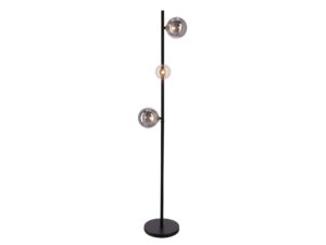 Miniaturka 3 - Lampa podłogowa Omidano z kloszami grafitowymi i bursztynowym