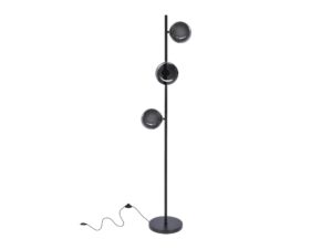 Miniaturka 1 - Lampa podłogowa Omidano z trzema grafitowymi szklanymi kulami