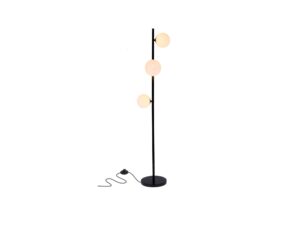 Miniaturka 2 - Lampa podłogowa Omidano z trzema świecącymi białymi kulami
