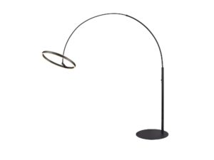 Miniaturka 3 - Czarna lampa One Bow FL ze skierowaną pod kątem głowicą LED, drugi widok