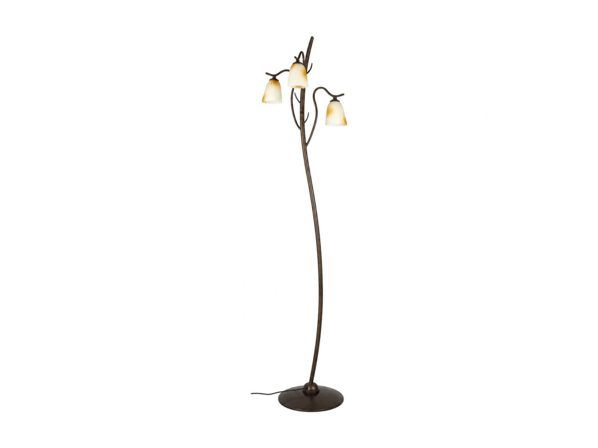 Lampa podłogowa Perana 175 cm 3-punktowa patyna
