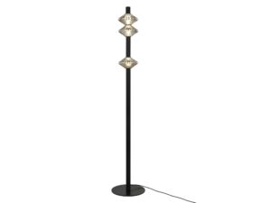Miniaturka 6 - Lampa podłogowa Seladano LED 19 W czarna, cała oprawa na białym tle