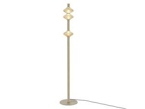 Miniaturka 1 - Lampa podłogowa Seladano LED 19 W złota, cała oprawa na białym tle