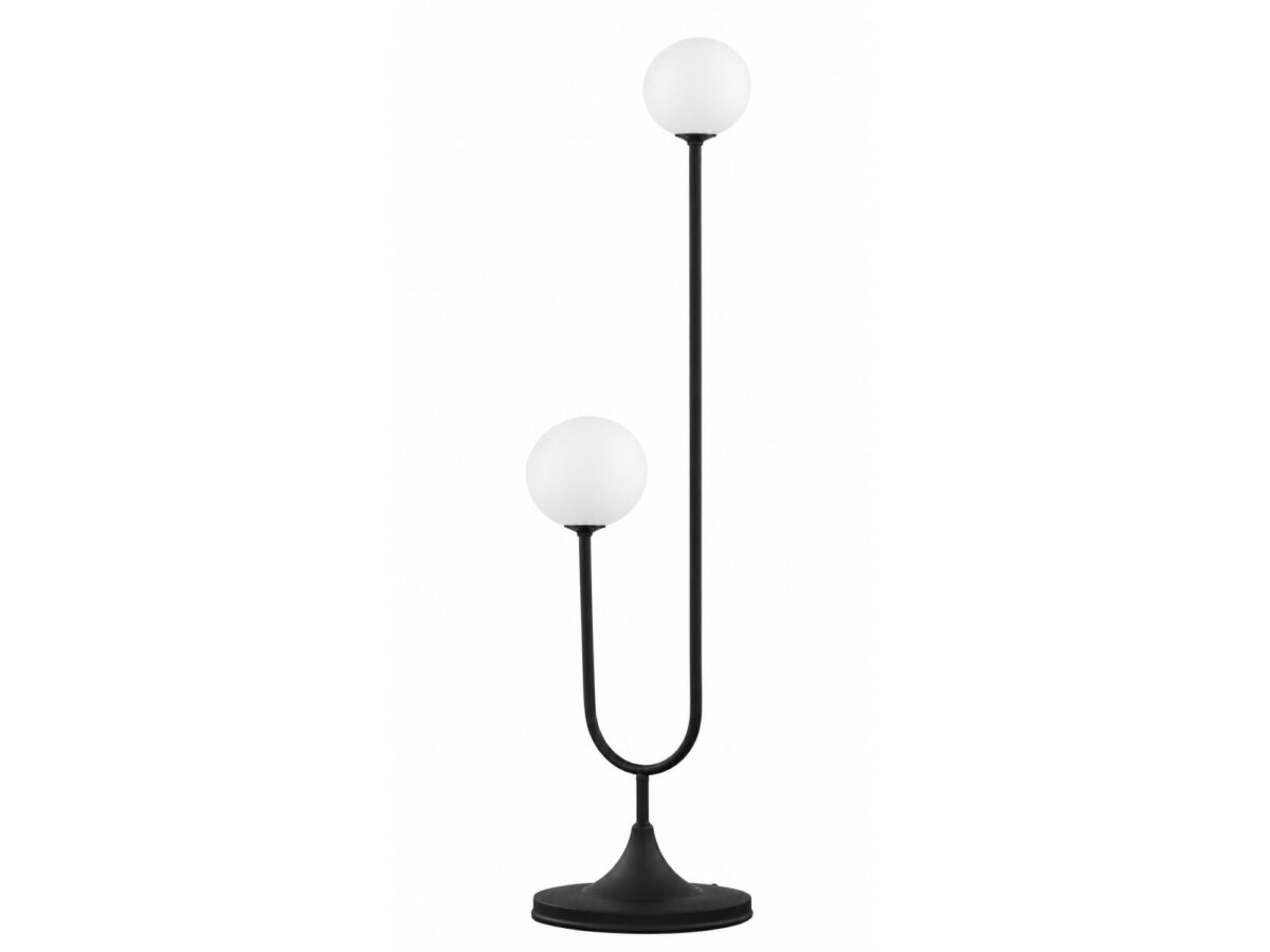 Lampa podłogowa Selen 2-punktowa 136 cm, czarna