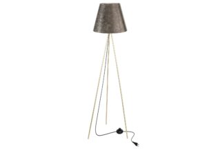 Miniaturka 2 - Lampa podłogowa Serada złota podstawa i złoty abażur