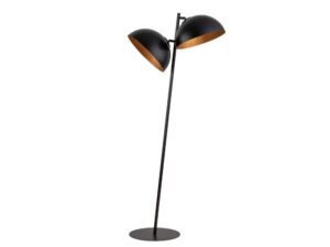 Miniaturka 2 - Lampa podłogowa Sfera czarno-miedziana na okrągłej podstawie
