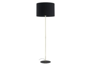 Miniaturka 4 - Lampa podłogowa Umberto z czarnym abażurem i złotym stelażem