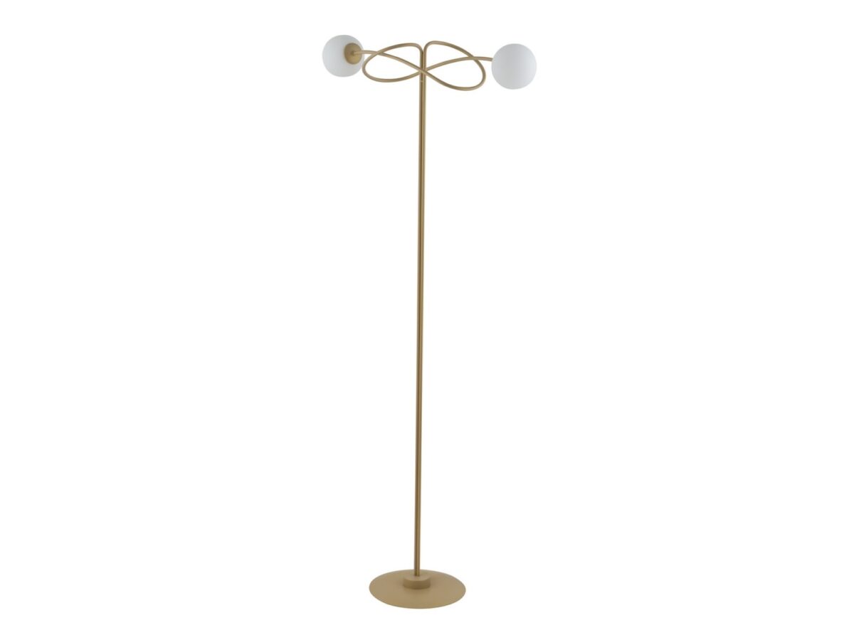 Lampa podłogowa Velvet 2-punktowa złoty beż