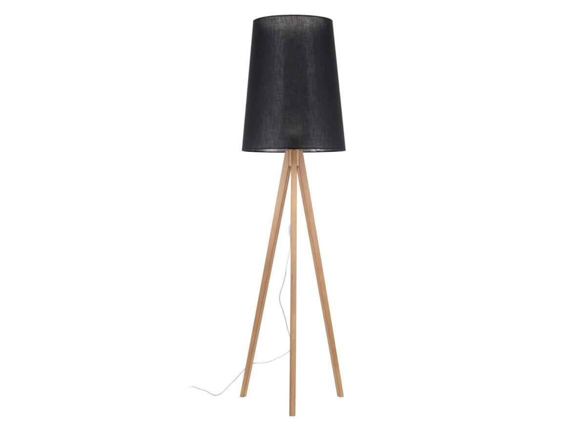 Lampa podłogowa Walz 175 cm na drewnianym trójnogu