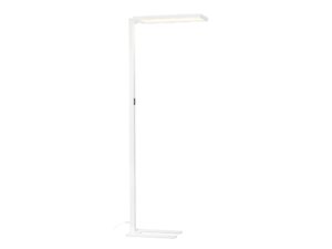 Miniaturka 1 - Biała lampa podłogowa Worklight LED 195 cm na białym tle