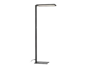 Miniaturka 6 - Czarna lampa podłogowa Worklight LED 195 cm na białym tle