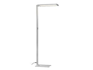 Miniaturka 2 - Srebrna lampa podłogowa Worklight LED 195 cm na białym tle