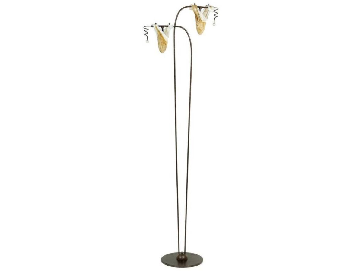 Lampa podłogowa Zenava 2-punktowa patyna 155 cm