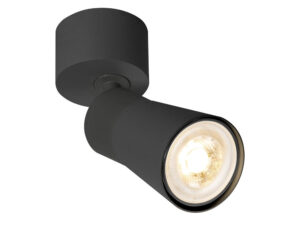 Miniaturka 8 - Czarna lampa natynkowa Puri 2.0 Cone GU10 – widok całej oprawy
