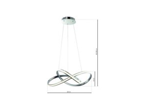 Miniaturka 6 - Lampa Revodino chrom – rysunek wymiarowy