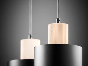 Miniaturka 6 - Lampa Rif Wood 2 z naturalnym drewnem w aranżacji