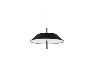 Miniaturka 4 - Czarna lampa SAKOSI B – konstrukcja klosza i mocowanie, widok z góry