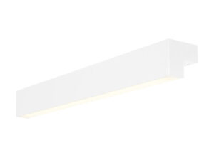 Miniaturka 5 - Biała lampa ścienno-sufitowa LED o podłużnym kształcie na jasnym tle