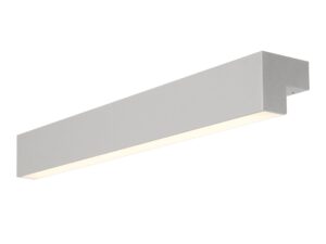 Miniaturka 1 - Srebrna lampa ścienno-sufitowa LED na białym tle