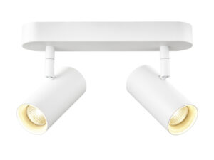 Miniaturka 6 - Biała podwójna oprawa ścienno-sufitowa LED w wersji 2700 K